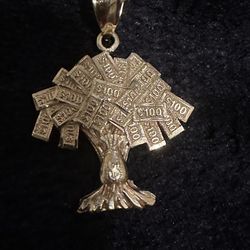 10k Gold Pendent And Chain