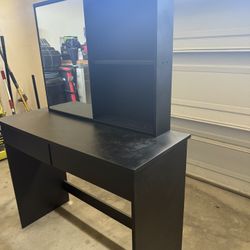 Vanity With Sliding Mirror