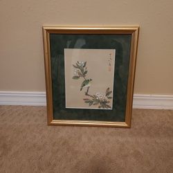 Bird And Flower Print