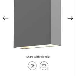 Sonneman Wall Sconces  - Textured gray (outdoor)