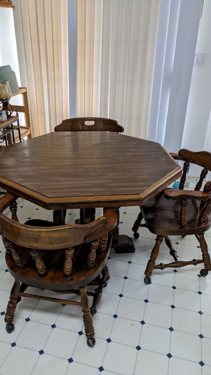 Antique Breakfast table with chairs