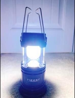 Collapsible LED hurricane lantern with Lantern camping gear for Camping, Hurricane, Hiking, Backpack
