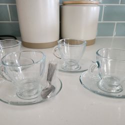 Set Of Four Small Espresso Turkish Cups