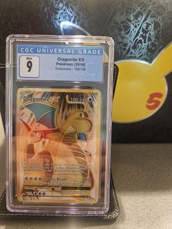 Dragonite EX #106 Pokemon Evolutions CGC 9