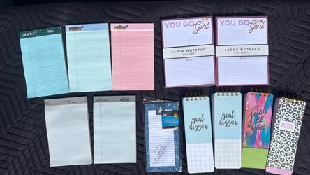 Assorted Notepads & Spiral Notebooks – 13 Piece Lot