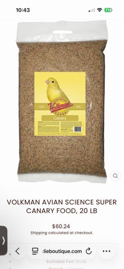 Canary  food 20 bls