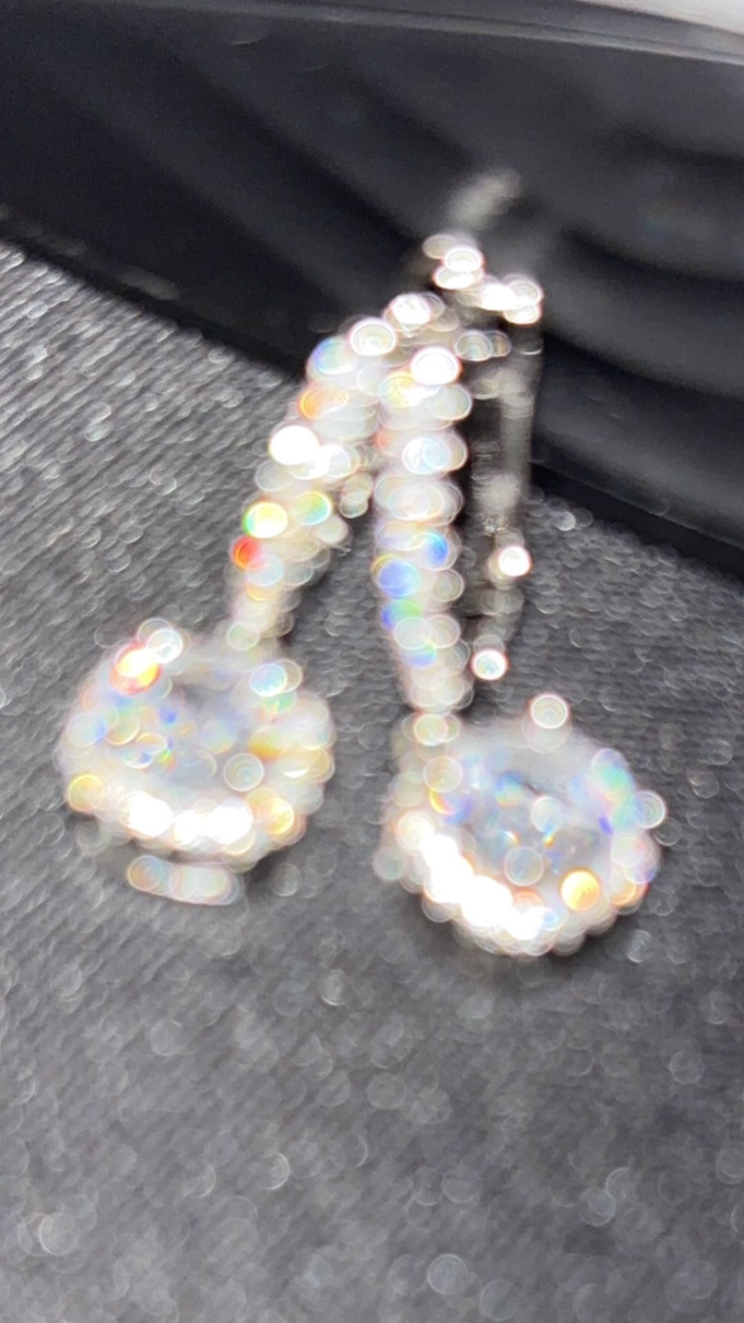 2-Carat White Sapphire Earrings Set In 925 Sterling Silver
