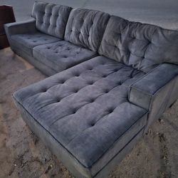 Grey L Sectional
