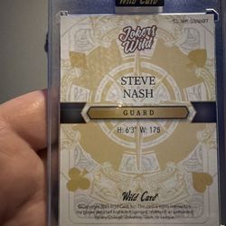 Steve Nash 1/1 jokers wild. NBA hall of famer.
