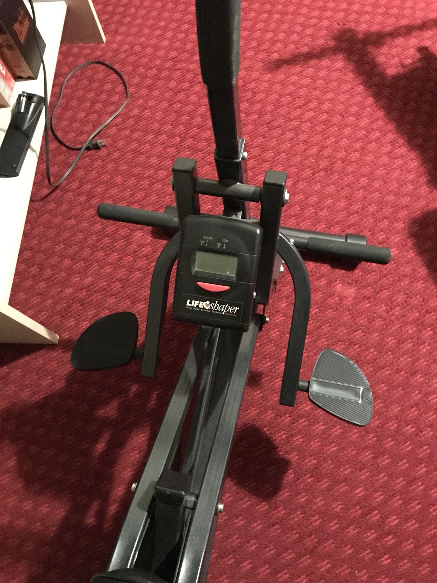 Exercise bike and lift back motion