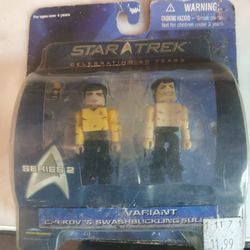 Mini Mates Star Trek Series 2 Variant Chekov, Swashbuckling sulu