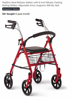 Medline Steel Rollator Walker