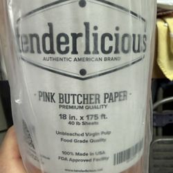 Tenderlicious Pink Butcher Paper 18 Inches X 175 Foot 