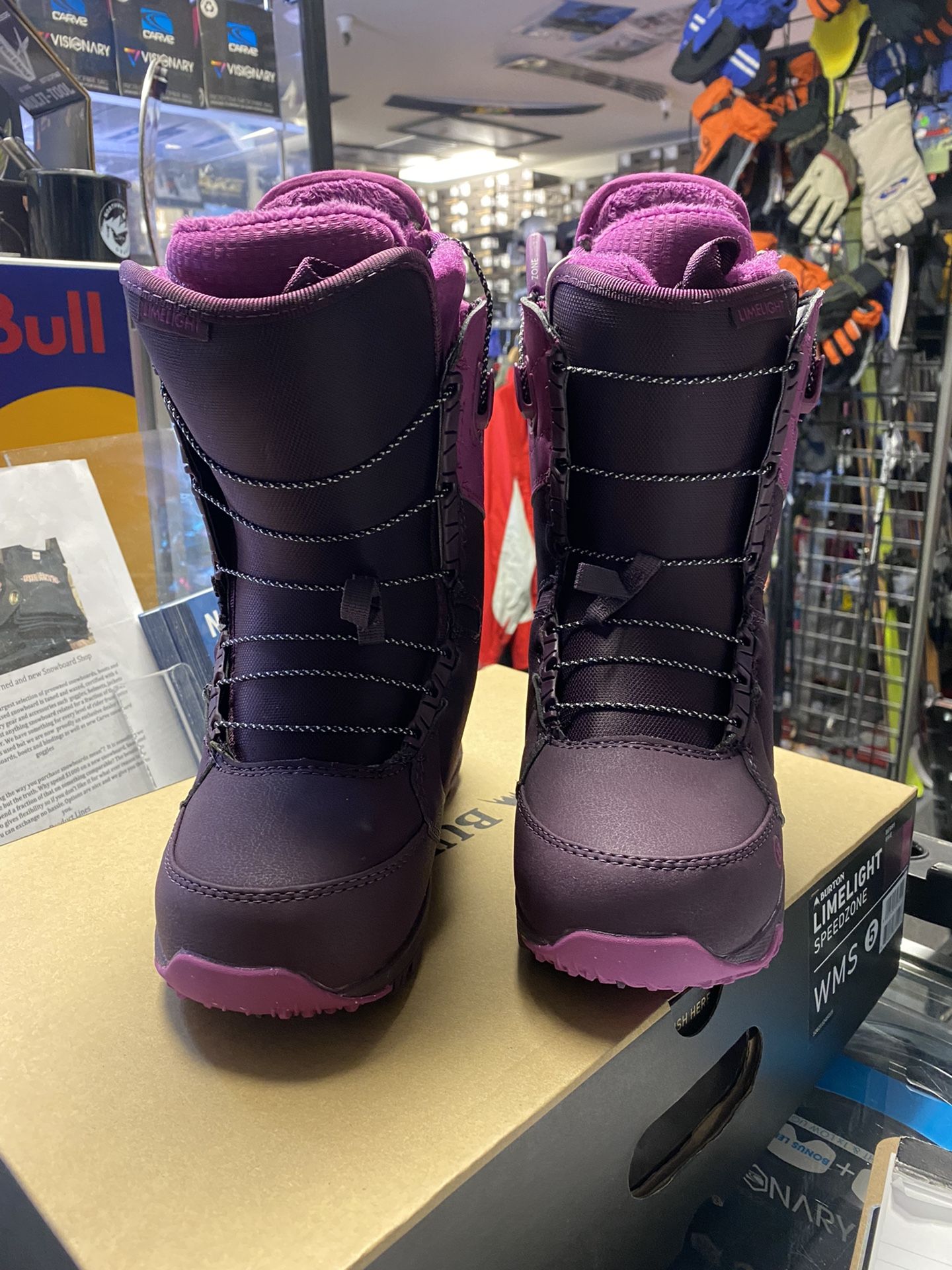 Burton Limelight Speedzone Wms 6 Black New Burton Limelight