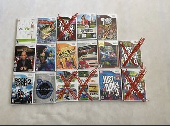 Wii games 5$ for each one