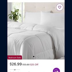 White Twin Comforter 