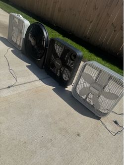 Fans each one $15 or all 4 $50