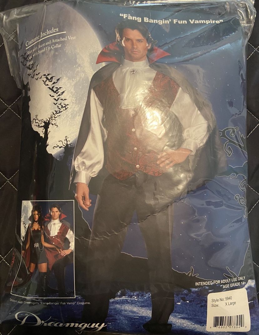 Halloween Costume Men’s Vampire XL