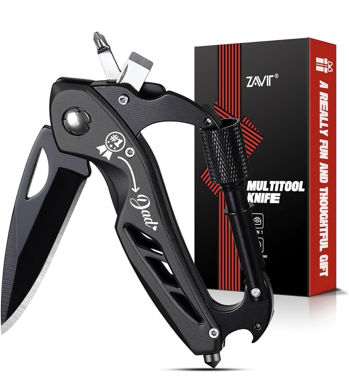 Brand New Engraved #1 Dad Multi Tool/Knife