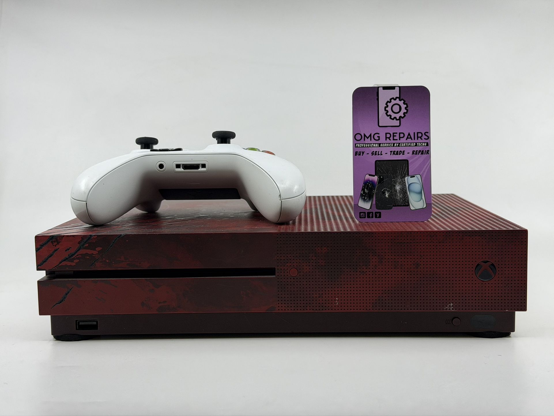 Microsoft Xbox One S Gears of War 4 Limited Edition Console  ( Crimson Red / 2TB)