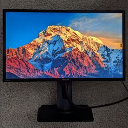 ASUS VG245H wide flat 24" HD computer screen desktop or laptop monitor with stand and dual HDMI & VGA ports
