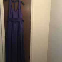 Now Lower Shipping/David Bridal Sleeveless Purple Dress, Size 18 Considered 1X In Women!!!