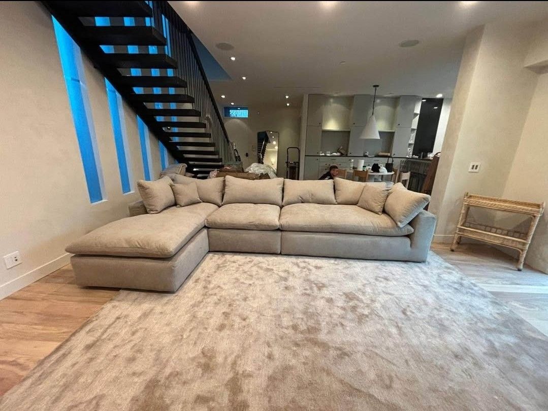 SMOOTH BRAND NEW GREY MODULAR SECTIONAL SAME DAY DELIVERY