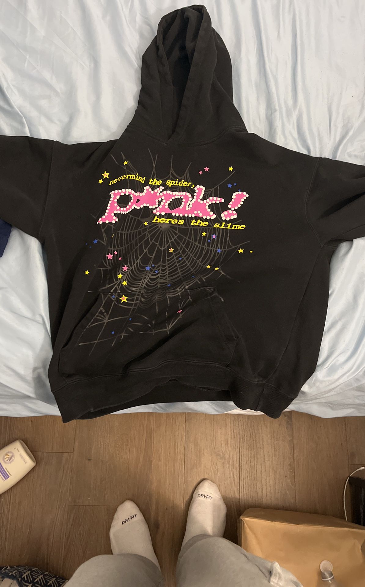 Sp5der hoodie *Pink* black