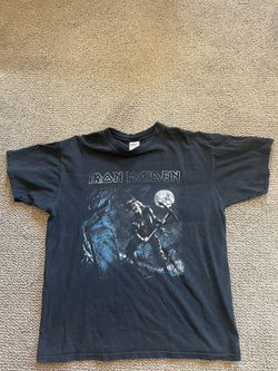Iron Maiden Black Vintage Tee Size Large
