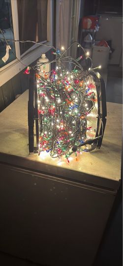 Multicolor Christmas String Lights on Reel