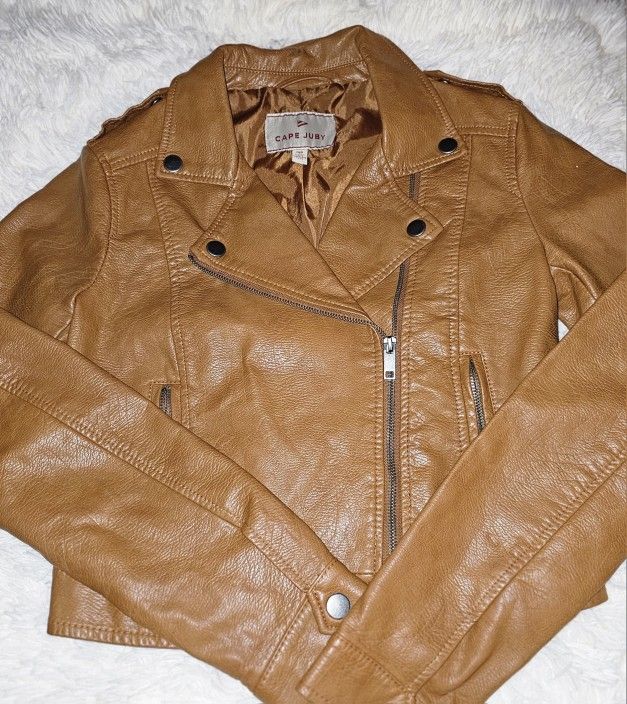 Cape Juby Faux Leather Jacket. S/P.