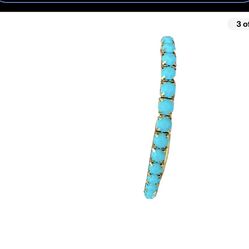 Fashion Jewelry, Turquoise Stretch Bracelet.