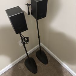 Pair Of Sony Wireless Speakers w/Stands