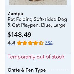 Zampa Pet Playpen