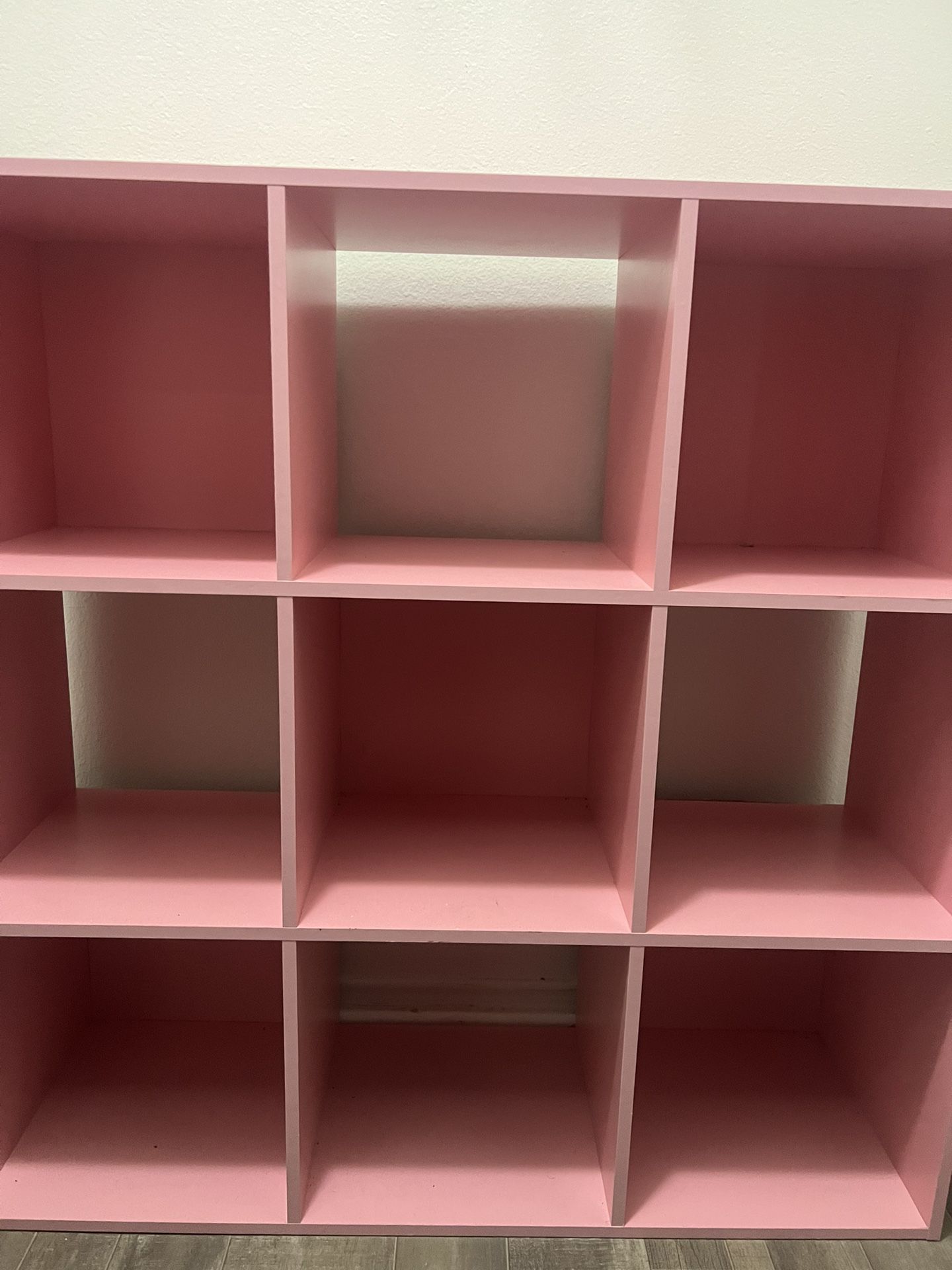 pink cubby shelf 