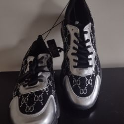 Black & Silver Sneakers 