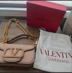 Valentino Garavani Locò Small Shoulder Bag With Jewel Logo