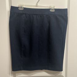Vintage Chaps Denim Knee Length Skirt Size XL. 