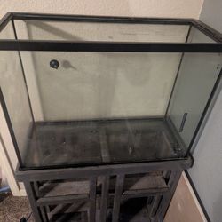 40 Gallon Fish Tank In A Custom Cabinet 😀
