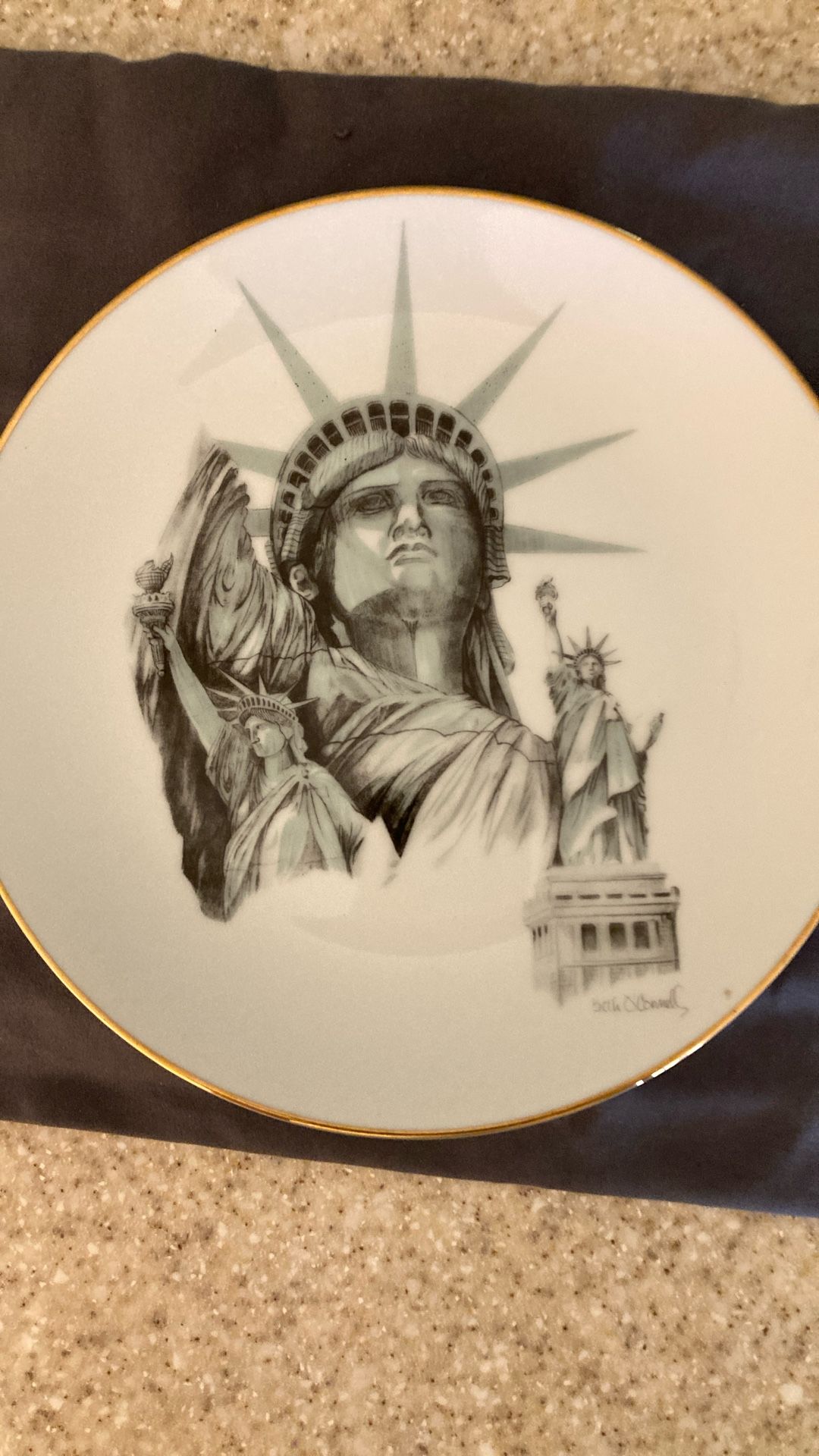 Statue Of Liberty Centennial Plate