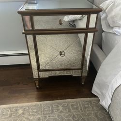 Horchow Mirrored Nightstand/Chest