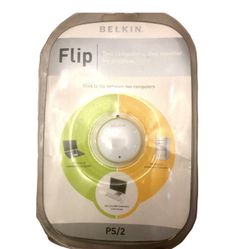 Belkin F1DG102P Flip 2-Port KVM Switch with Audio Support (PS/2 Connection)