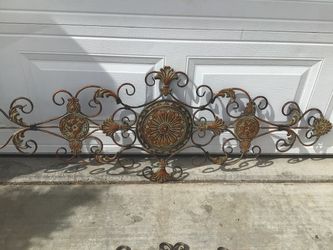 Large Ornate Metal Scroll Wall Decor