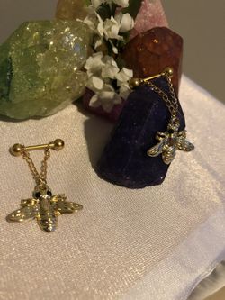 Gold Insect Nipple Jewelry
