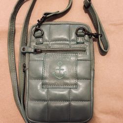  Harbour 2nd Genuine Leather Green Crossbody Travel Gorpcore