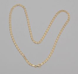 14K Italy Tri-Tone Mariner Link Chain Necklace 20.5" 4.2mm