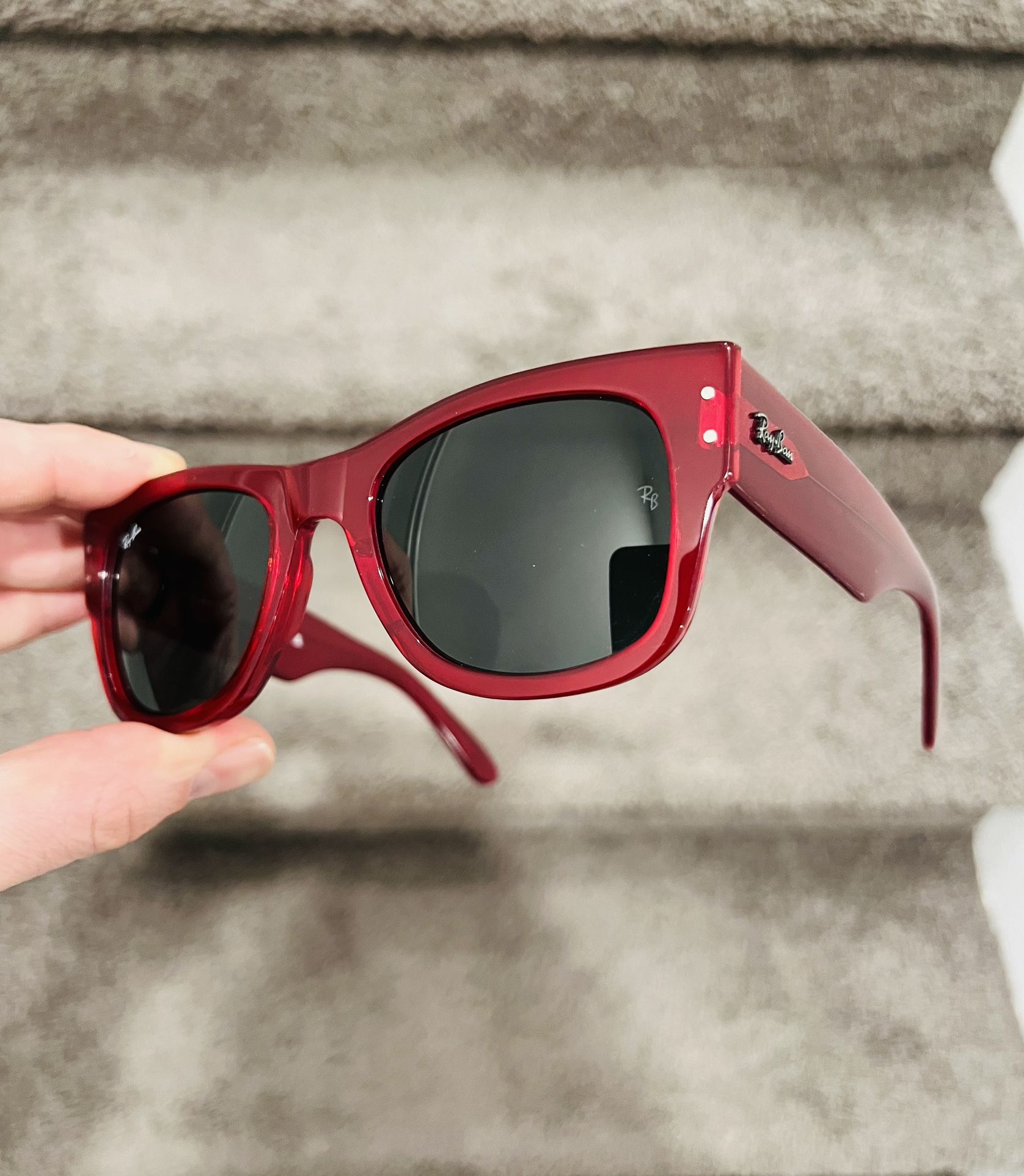New Ray Ban Red Mega Wayfarer Perfect For Any Fan Of San Francisco 49ER & KC Chiefs