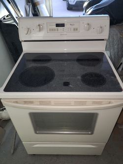 Whirlpool Electric Range Glass Cooktop Stove