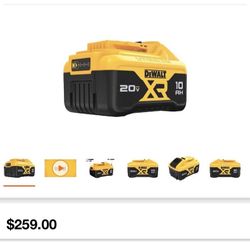 DEWALT 20V MAX XR® 10Ah Lithium Ion Battery 