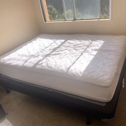 Full Size Mattress & Bed frame + more